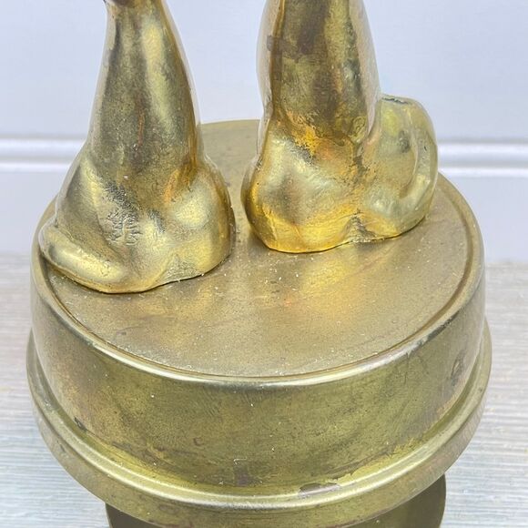 Vintage Siamese Cats Brass Music Box | It’s a Small World - Picture 10 of 10